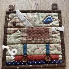 パッチワーク ハンドメイド 馬の形 タペストリー 壁掛け