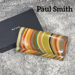 Paul Smith ポールスミス マルチカラー エナメル × レザー 長財布
