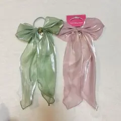 東京ディズニーリゾート リボンヘアアクセサリー 2色セット