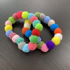 ⭐︎値下げ中⭐︎ D-193 ラブリーレインボー　トリミングチョーカー