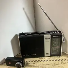 【動作確認済]ナショナルラジオ・GPワールドボーイRF-747・激レア色グリーン 超希少イエローGP】ジャンク・ナショナルラジオ／GPワールドボーイRF