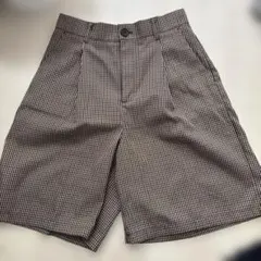 チェック柄ハーフパンツ サイズ327826