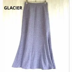 GLACIER グラシア 花柄 ロングスカート マーメイド S パープル 紫のサムネイル