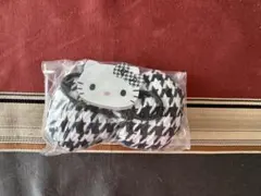 ハローキティ　シークレットヘアゴム　千鳥格子