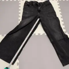 UNIQLOダークグレー ワイドデニム