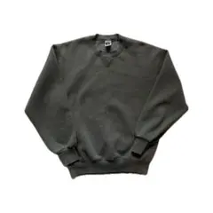 【希少】90s ラッセルアスレチック 前Vスウェット M USA製 チャコール