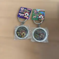 【ご当地限定】【未使用・未開封】妖怪ウォッチ ジバニャン キーホルダー2個セット