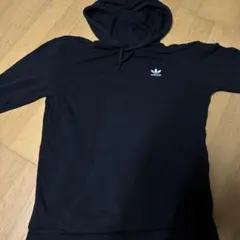 adidas ブラック フード付きパーカー XL