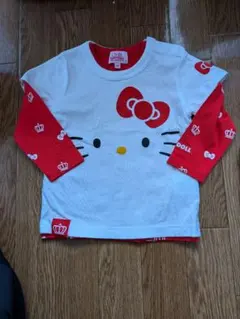 ハローキティ ロンT 90cm 白赤