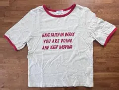 【最終処分3/31まで】 LOWRYSFARM Tシャツ　ロゴT レディース