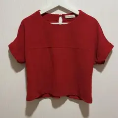【美品】Unaca アナカ 赤 Tシャツ レディース クリスマス レッド 秋冬