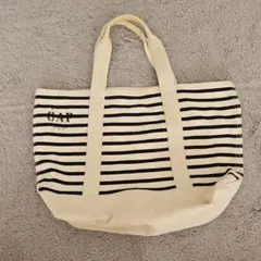 GAP ストライプ柄キャンバストートバッグ