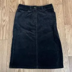 ブラック コーデュロイ タイトスカート everyday everybody