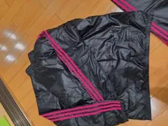 レディース　サイズL　adidas ジャージ上下セット 黒/ピンク