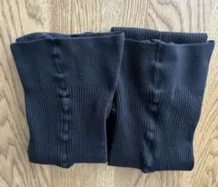 FALKE family コットンリブタイツ　2足セット　黒