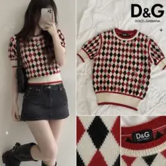 D&G ドルチェアンドガッバーナ レオパード柄 半袖ニット - メルカリ