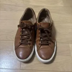 Clarks レザー調スニーカー ブラウン UK７1/2 26cm