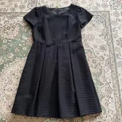 半袖ブラックワンピース11号