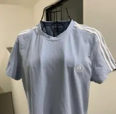 adidas アディダス 半袖 Tシャツ ライトブルー XLのサムネイル