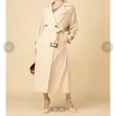 ROYAL PARTY ベージュ トレンチコート プリーツ