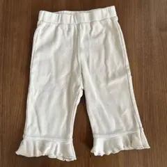 petit main アイボリー フリルスパッツ 100