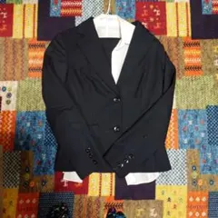 EILE 黒 スリムフィットジャケット・スカート