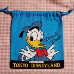 平成レトロ レア 東京ディズニーランド ドナルド 巾着