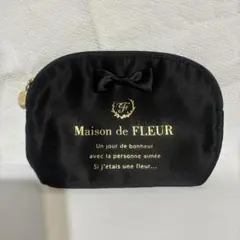 【新品未使用】Maison de FLEUR ブラックポーチ