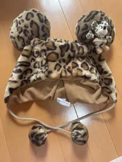 ディズニー ファンキャップ ヒョウ柄 ミニー