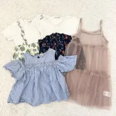 ブランシェス　プティマイン　女の子　半袖　夏　120 まとめ売り　花柄　肩出し