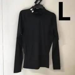 【ｍ1043】メンズ　ヒートギアコンプレッション　長袖モックシャツ　Ｌ