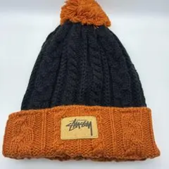 Stussy ニット帽 ビーニー ポンポン付き