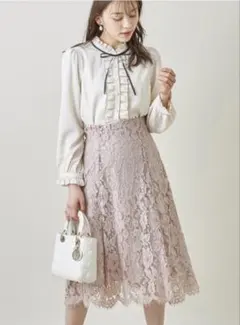 tocco closet トッコクローゼット 後ろレースアップ 総レーススカート