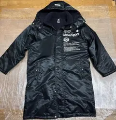Move Sport ムーブスポーツ 裏ボアベンチコート フード付き ブラック