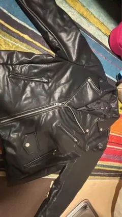 H&M ブラック ライダースジャケット L