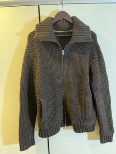 ジップアップニット