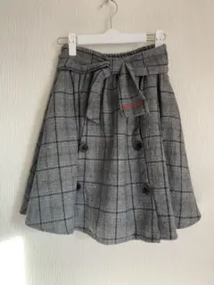 グレーチェック柄スカート　LOVERABBY 155〜165cm