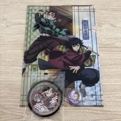 鬼滅の刃 くら寿司 コラボ クリアファイル　コースター　缶バッジ　セット