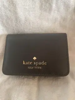 kate spade カードケース レザー 黒