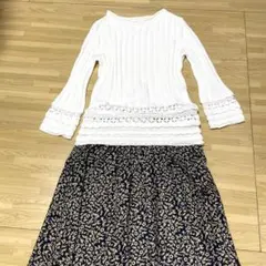 美品✨DAMAコレクションサマーニットM.Lサイズのサムネイル