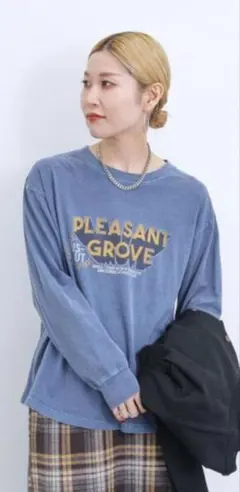 Samansa Mos2 blue ピグメントアソートロゴロンT 24時間配送