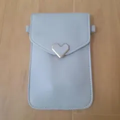 スマホポシェット　グレー