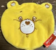 ガチャガチャ　ケアベア　ポーチ　黄色