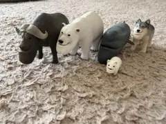 動物フィギュア 5種セット ガチャガチャ　シャクレルプラネット