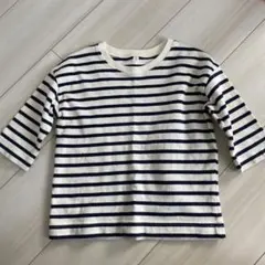 ストライプ 七分袖 Tシャツ 100~110サイズ