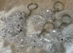 犬 毛玉入れ キーホルダー　5個