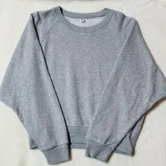 UNIQLO スウェットクロップドシャツGRAY M