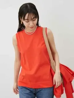 今季　アンサンブルギザコットンノースリニット Mila Owen 最終値下げ