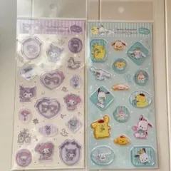 『国内正規品』サンリオ すりガラス風シール　2枚セット