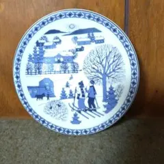 ARABIA ウオシッキネン 四季のミニプレート "Talvi"(冬)